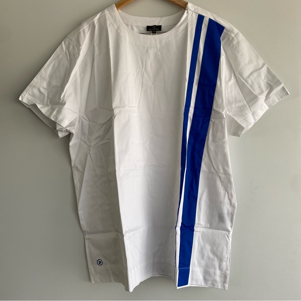 Men’s African Tunic Shirt Sleeve White D’IYANU Size XXL